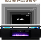 70" TV Stand for Living Room, Modern Entertainment Center & Media Console - Image 7