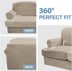 CUCRAF Cushion Sofa Cover 4 Piece Slipcovers, Soft Thick Velvet Couch Cover - Image 6
