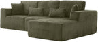 110" Cloud Sectional Couch, Modular Sectional Sofa - Image 8