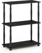 Furinno TURN-N-TUBE Storage Shelves, 3-Tier Book Shelf, Corner Shelf, Toolless - Image 5