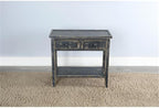Sunny Designs Marina Black Sand Wood Side Table - Image 3