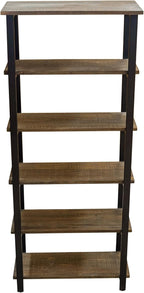 Alaterre Furniture Pomona Living Room 6-Tier Solid Wood Bookcase - Image 11