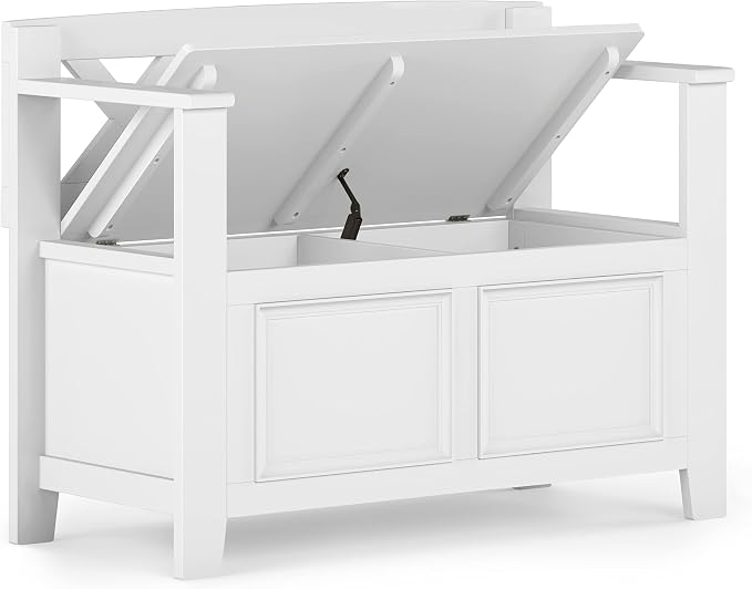 SIMPLIHOME Amherst Entryway Storage Bench - Image 4