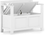 SIMPLIHOME Amherst Entryway Storage Bench - Image 4