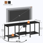HOOBRO TV Stand with Charging Station to 55 Inches, LED Entertainment Center - Image 2