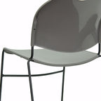 Flash Furniture 5 Pack HERCULES Series 880 lb. Capacity Gray Ultra-Compact - Image 9