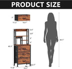Furnulem Night Stand Set 2, LED Nightstand - Image 3