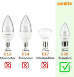 Sunlite LED R14 Mini Flood Light Bulbs, 4 Watts, 250 Lumens, Medium Base - Image 7