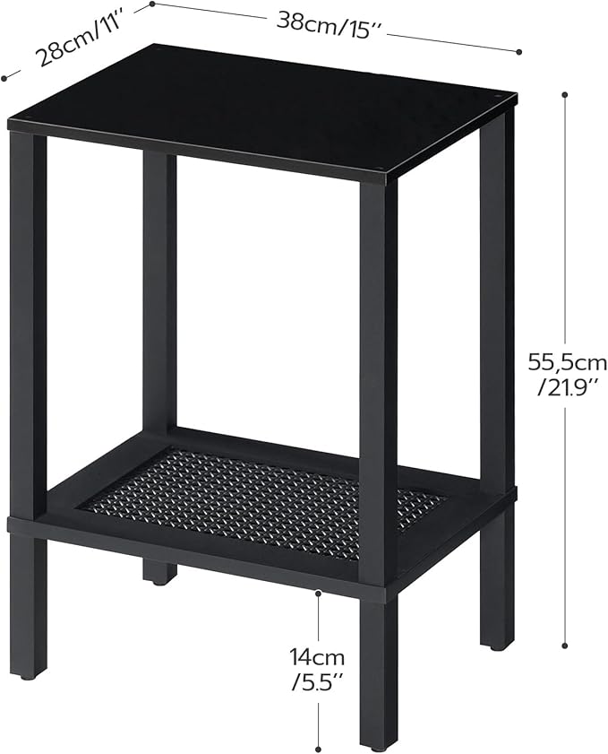 HOOBRO End Tables Set of 2, Small Side Tables - Image 3