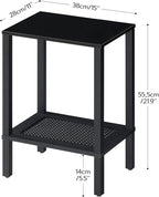 HOOBRO End Tables Set of 2, Small Side Tables - Image 3