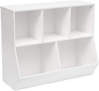 HOOBRO Kids Bookshelf, Bookcase Footboard, Toy Storage Cubby, Children's Toy by HOOBRO