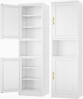 Ckzbx Tall Narrow Storage Cabinet 66.93" H Tall Bathroom Cabinets Metal Pantry by Ckzbx