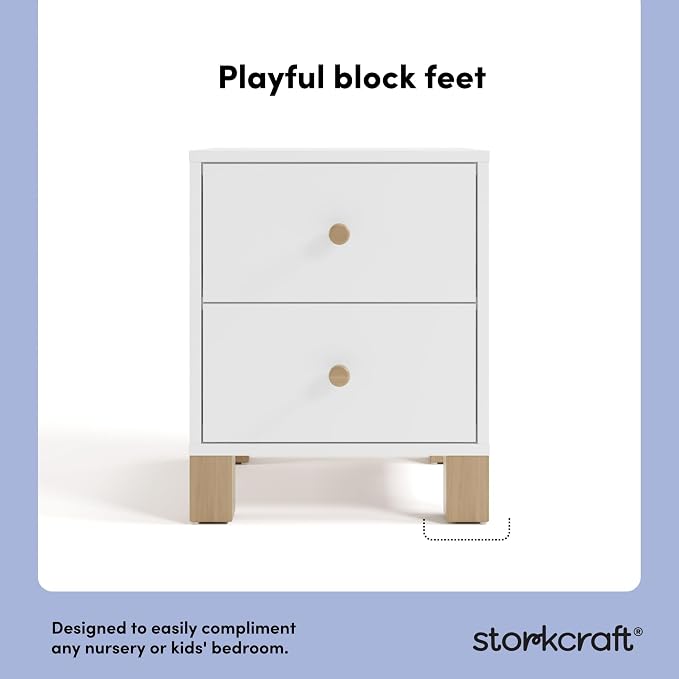 Storkcraft California 2 Drawer Nightstand - Image 4