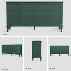 ARTPOWER 58'' Mid-Century Modern Buffet Storage Cabinet - Image 2
