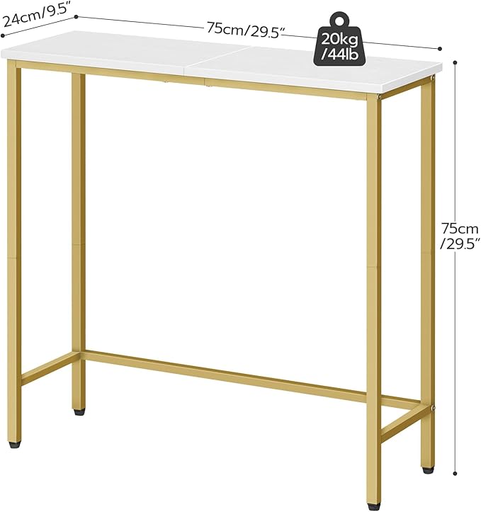 HOOBRO Narrow Console Table, 29.5" Small Entryway Table, Thin Sofa Table - Image 3