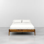 Bme Dinkee Wooden Queen Bed Frame, 15 Inch Height, Elegant Minimalist Modern - Image 3