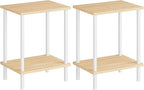 HOOBRO End Tables Set of 2, Small Side Table, Nightstand by HOOBRO