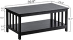 ChooChoo Mission Coffee Table, 40 Black - Image 2