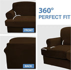 CUCRAF T Cushion Sofa Cover 2 Piece Armchair Slipcovers, Soft Thick Velvet - Image 8