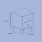 Storkcraft California 2-Drawer Nightstand – GREENGUARD Gold Certified, Premium - Image 3