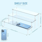 Aredpoook Acrylic Display Risers, 3 Tier Perfume Organizer Stand, Large Shelf - Image 2