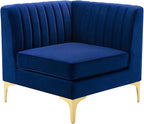 Modway EEI-4346-NAV Triumph Channel Tufted Performance Velvet Loveseat - Image 5