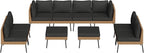 Aoxun 10 Piece Patio Furniture Set, 10 Seats Outdoor Sectional Sofas - Image 9