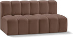 Meridian Furniture 101Brown-S2A Arc Collection Modern | Contemporary Modular by MeridianFurniture