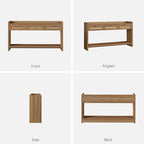 SICOTAS 60" Rattan Console Table Set of 2 - Image 9