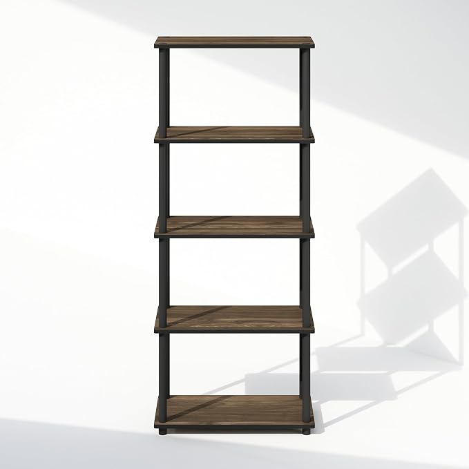 Furinno Turn-N-Tube Book Shelf, 5-Tier Bookshelf, Bookcase - Image 6