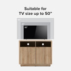 mopio Brooklyn Corner Storage Cabinet, Mid Century Modern Buffet, Entertainment - Image 5