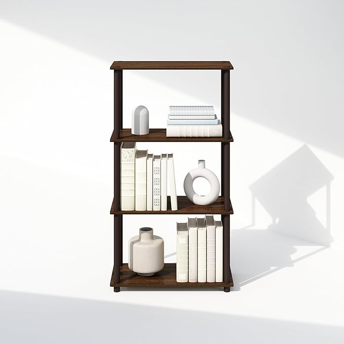 Furinno Turn-N-Tube Book Shelf, 4-Tier Bookshelf, Bookcase - Image 7