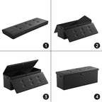 ENGPOW Storage Ottoman, Fireproof Folding Bench - Image 7