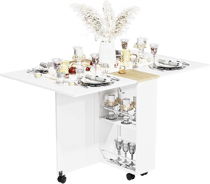 3imothrix Folding Dining Table, Small Dining Table, Space Saving Dining Table - Image 2