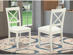 East West Furniture BOC-WHI-LC Boston Dinette Chairs - Image 2