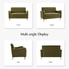 EcoHarbor Living 50.5" Mid-Century Modern Couch, Upholstered Sofa - Image 7