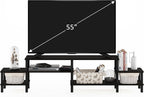 Furinno BESI TV Stand, No Tools Assembly Industrial Style Entertainment Center - Image 5