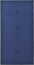 VilroCaz 80.1'' Tall Freestanding Kitchen Pantry Storage Cabinet Cupboard - Image 6