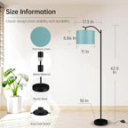 BoostArea Floor Lamp for Living Room, LED Arched Floor Lamp, Tall Modern - Image 5