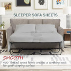 Cottington Lane Sleeper Sofa Sheets Queen Size, 4 Piece Premium Quality 100% - Image 2