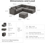 mopio Oversized Modular Sectional Sofa - Image 2