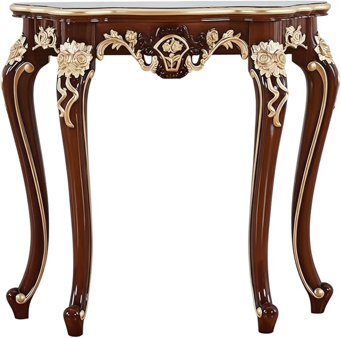 Vintage French Console Table, Wood Entryway Table by Unknown