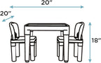 Humble Crew Kids Plastic Table and Chair Set, Toddler Activity Table - Image 7
