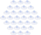 30 Pack Clear PVC Plastic Suction Cups, Anti-Collision, Transparent, Without by Qjaiune