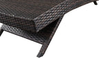 PE Rattan Adjustable Backrest Chaise Lounge Set 2 - Image 7