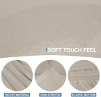 CUCRAF Cushion Sofa Cover 3 Piece Slipcovers, Soft Thick Velvet Couch Cover - Image 3