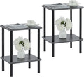 Apicizon 2 Tier End Table Set of 2, Boho Side Table by APICIZON