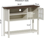 ChooChoo Farmhouse Coffee Bar Cabinet, Buffet Cabinet - Image 2