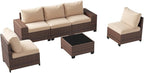 Aoxun Patio Fruniture Sets, Wicker Outdoor Patio Furniture Set - Image 6
