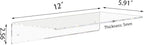 Weiai Clear Acrylic Shelves 12 Inch, Floating Wall Mounted Shelf - Image 3